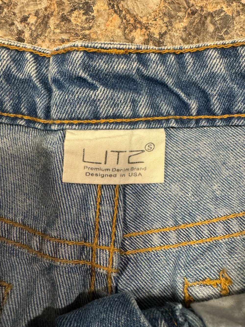 Litz denim shorts size S - Picture 3 of 5